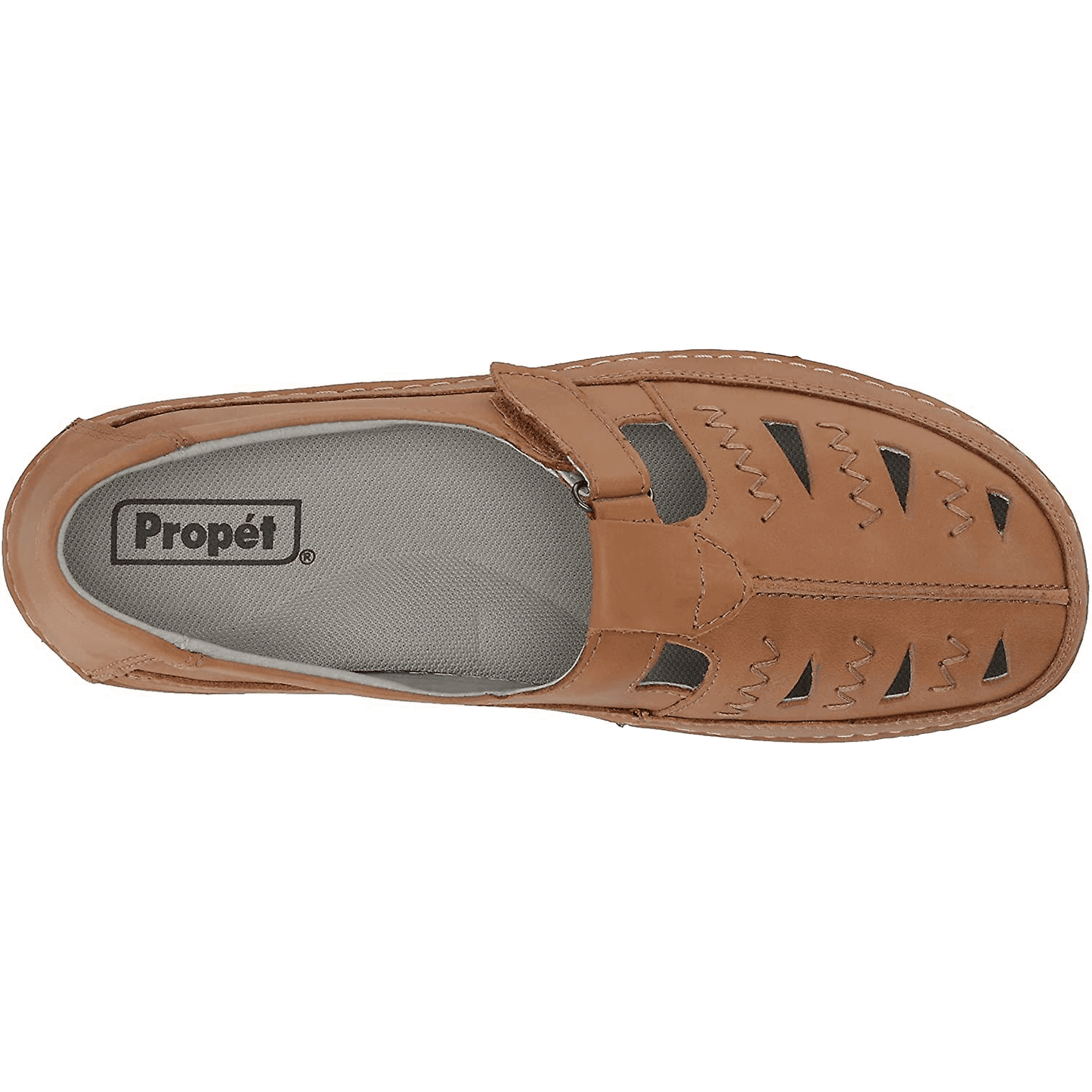 Clover Oyster Tan Slip-on Leather Loafer
