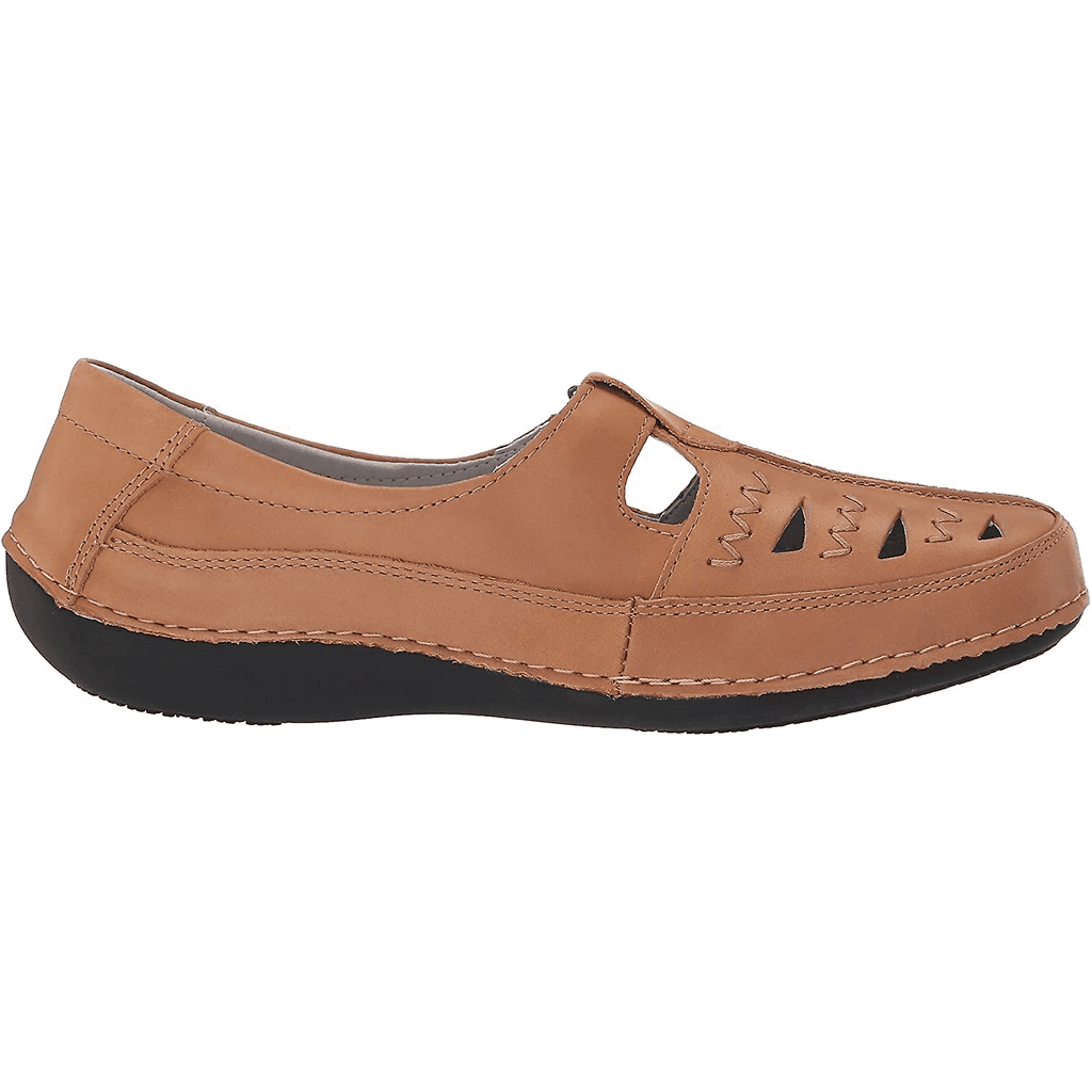 Clover Oyster Tan Slip-on Leather Loafer