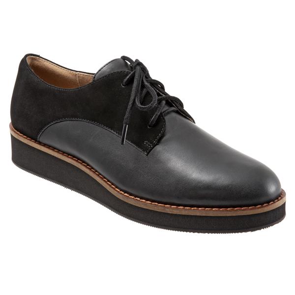 Willis 006 Black Leather /Nubuck Oxford Lace Up Shoes